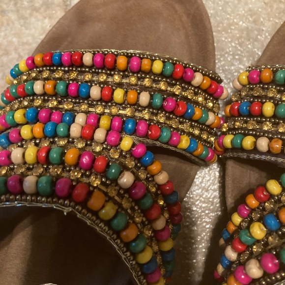 J. Renee Beaded Wedge Slide, Size 8M New - Picture 4 of 7